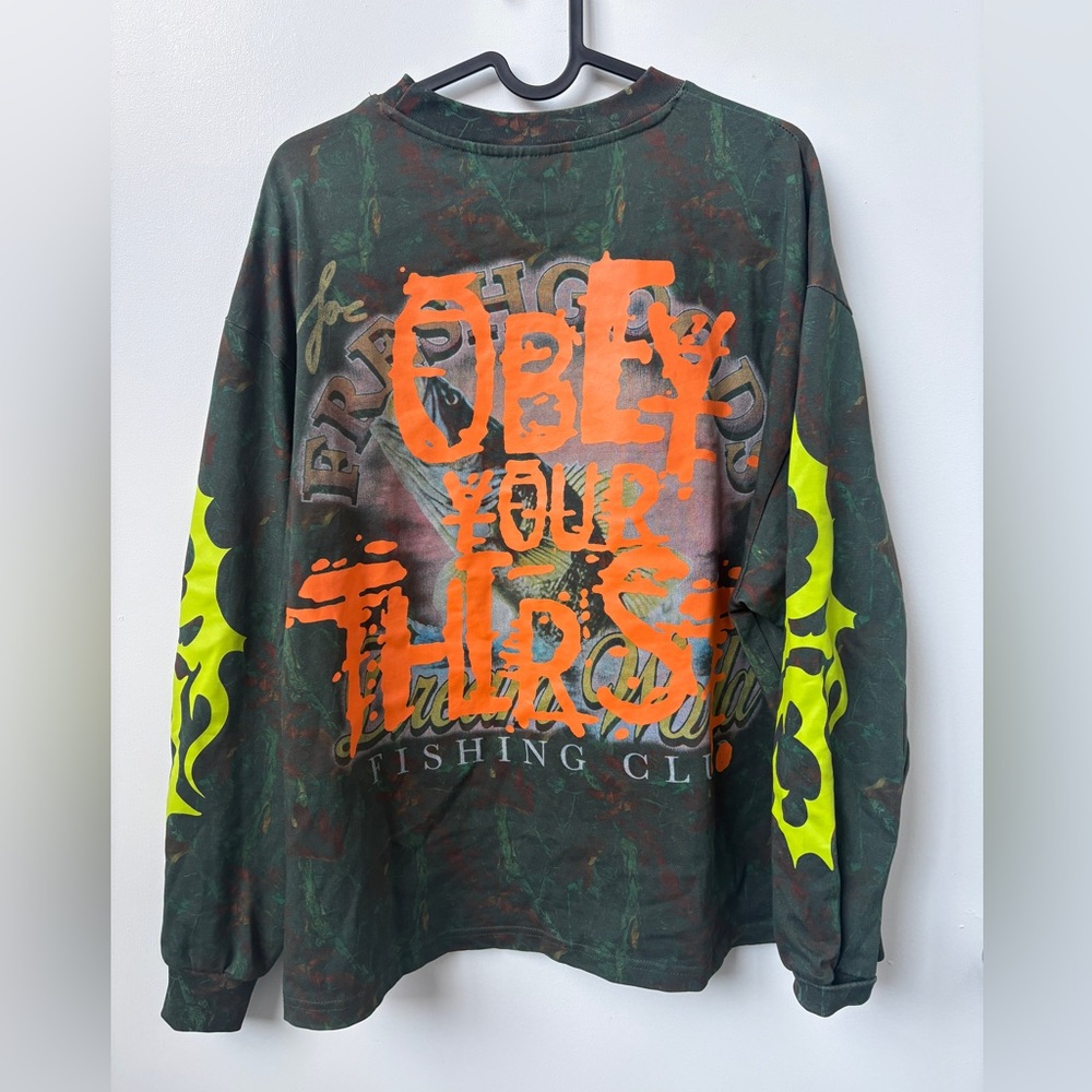 Joe Fresh Goods Sprite Graphic Shirt with Orange and Green Design